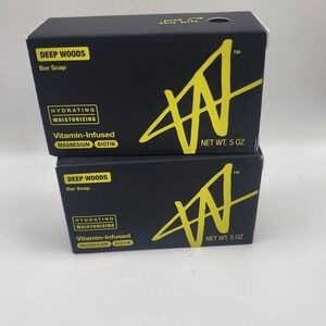 2 Pack Deep Woods Bar Soap Hydrating Moisturizing Vitamin Infused 5oz